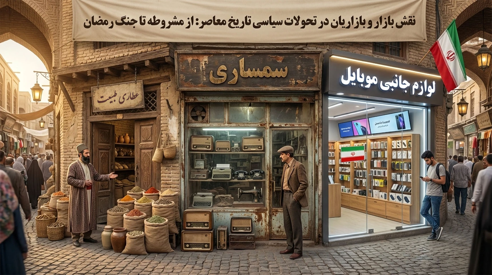 نقش بازار و بازاریان در تحولات سیاسی تاریخ معاصر: از مشروطه تا جنگ رمضان